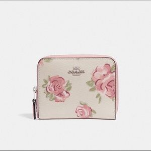 Coach Small ZIP Around Wallet Jumbo Floral Print